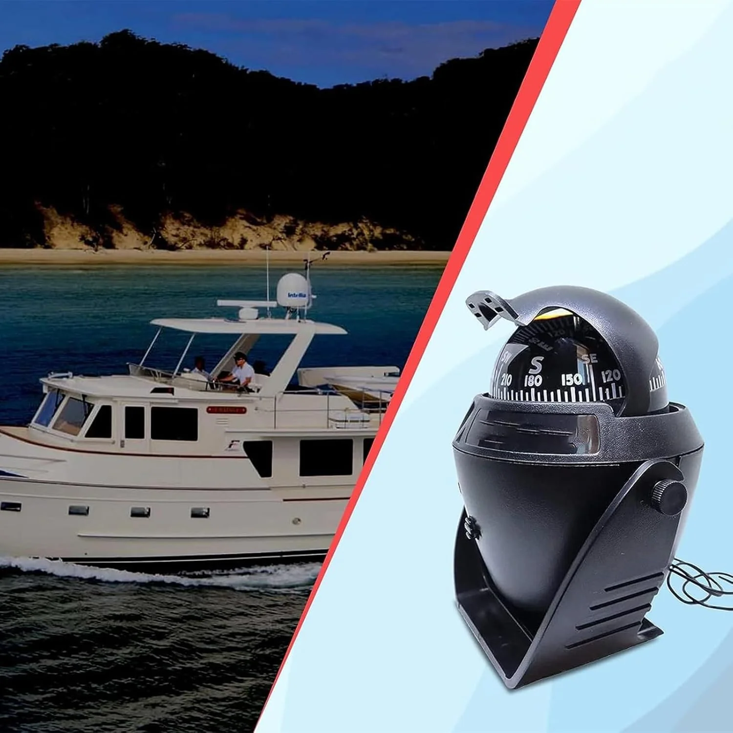 قطب نما قایق فروشگاه سفید، نصب داشبورد، قطب نمای الکترونیکی با نور LED، قطب نما مکشی داشبورد، قطب نمای دریایی الکترونیکی کشتی برای قایق دریایی، کشتی، خودرو قطب نما قایق فروشگاه سفید، نصب داشبورد، قطب نمای الکترونیکی با نور LED، قطب نما مکشی داشبورد، قطب نمای دریایی الکترونیکی کشتی برای قایق دریایی، کشتی، خودرو