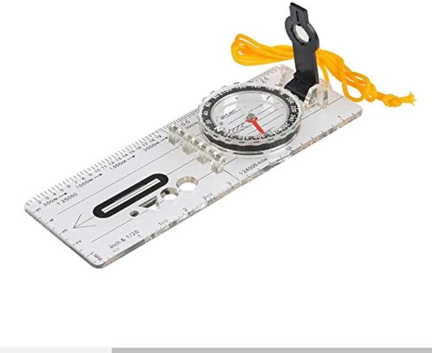 قطب نما کوچک، مقیاس نقشه و ذره بین