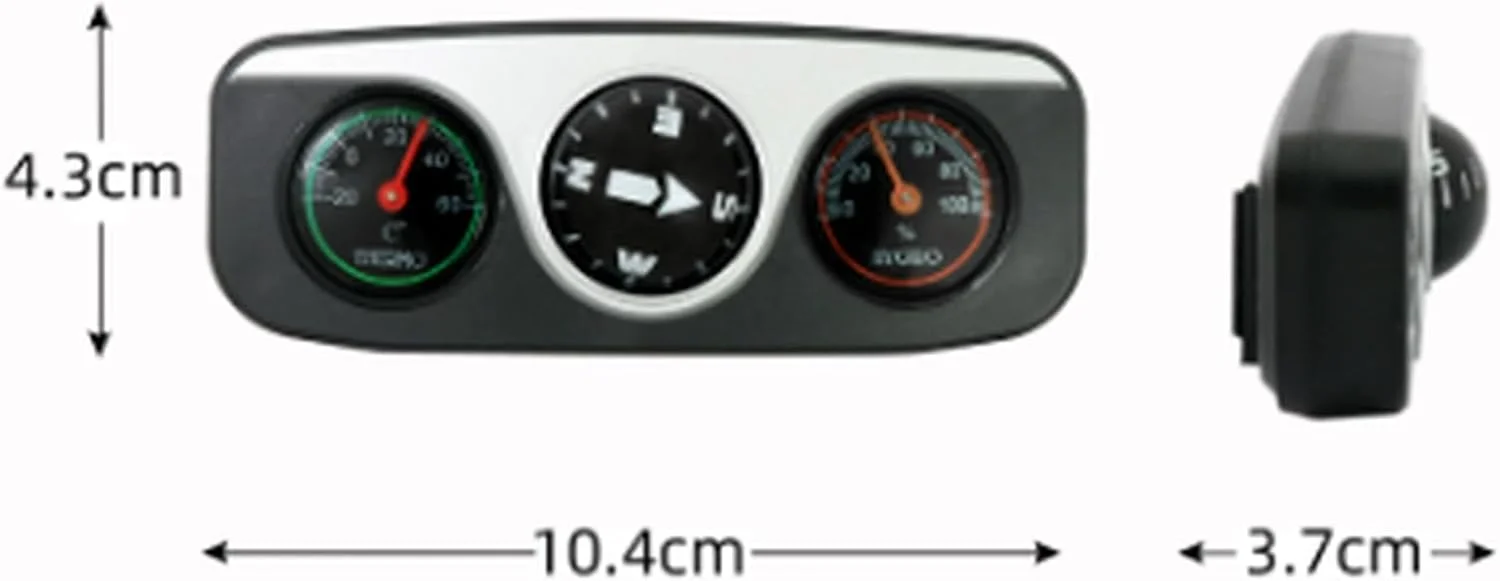 قطب نمای جهت یابی هالامودو 10.4 سانتی متر 3 در 1 دماسنج داشبورد خودرو، رطوبت سنج، توپ ناوبری قطب نما، قطب نما ناوبری برای کمپینگ و پیاده روی قطب نمای جهت یابی هالامودو 10.4 سانتی متر 3 در 1 دماسنج داشبورد خودرو، رطوبت سنج، توپ ناوبری قطب نما، قطب نما ناوبری برای کمپینگ و پیاده روی