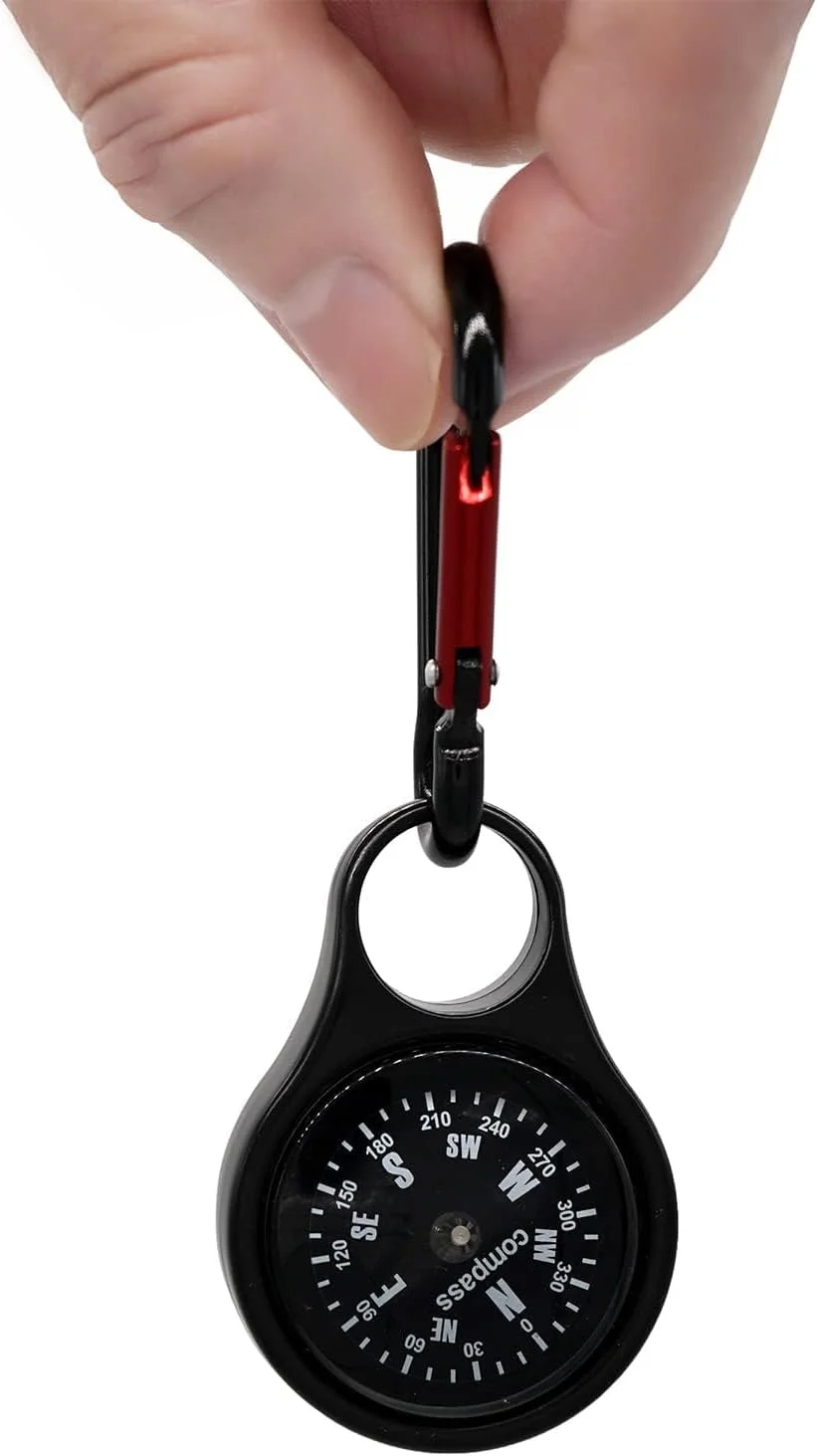 قطب نمای بقای مینیاتوری NALACAL با کارابین، گیره آلیاژ روی 2 در 1، جاکلیدی راهنمای جهت، ابزار کیت اضطراری برای کمپینگ در فضای باز، پیاده روی، شکار، کوهنوردی (2 عدد) قطب نمای بقای مینیاتوری NALACAL با کارابین، گیره آلیاژ روی 2 در 1، جاکلیدی راهنمای جهت، ابزار کیت اضطراری برای کمپینگ در فضای باز، پیاده روی، شکار، کوهنوردی (2 عدد)