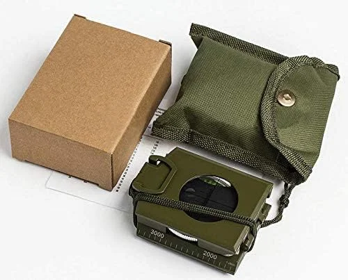 قطب نمای تاشو چند منظوره آلیاژ روی M&J&DELEE، قطب نمای ضد آب تاکتیکی بقا برای کمپینگ، شکار، پیاده روی، قطب نما لنزدار فضای باز قطب نمای تاشو چند منظوره آلیاژ روی M&J&DELEE، قطب نمای ضد آب تاکتیکی بقا برای کمپینگ، شکار، پیاده روی، قطب نما لنزدار فضای باز