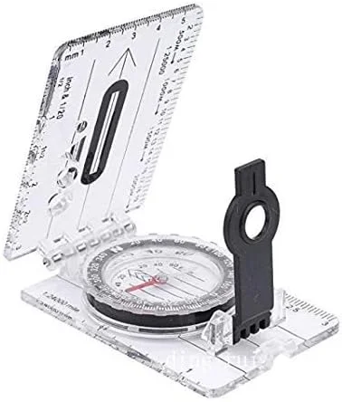 قطب نما کوچک، مقیاس نقشه و ذره بین قطب نما کوچک، مقیاس نقشه و ذره بین