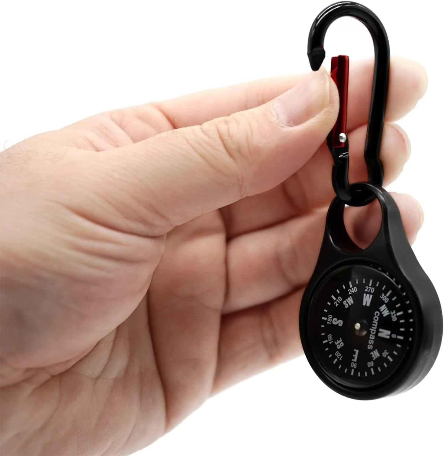 قطب نمای بقای مینیاتوری NALACAL با کارابین، گیره آلیاژ روی 2 در 1، جاکلیدی راهنمای جهت، ابزار کیت اضطراری برای کمپینگ در فضای باز، پیاده روی، شکار، کوهنوردی (2 عدد) قطب نمای بقای مینیاتوری NALACAL با کارابین، گیره آلیاژ روی 2 در 1، جاکلیدی راهنمای جهت، ابزار کیت اضطراری برای کمپینگ در فضای باز، پیاده روی، شکار، کوهنوردی (2 عدد)