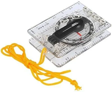 قطب نما کوچک، مقیاس نقشه و ذره بین قطب نما کوچک، مقیاس نقشه و ذره بین