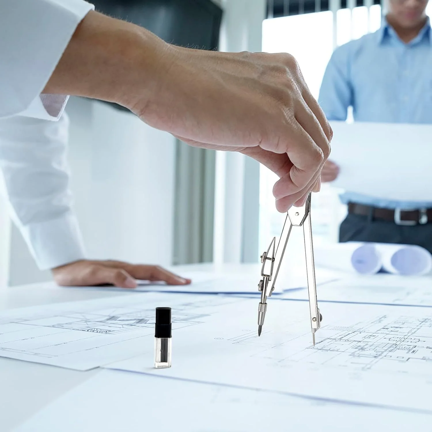 ست پرگار فلزی دانش آموزی NALACAL، بسته 2 عددی – پرگار هندسه و طراحی با نوک یدک اضافی، ابزار طراحی برای دفتر، لوازم مدرسه و نجاری ست پرگار فلزی دانش آموزی NALACAL، بسته 2 عددی – پرگار هندسه و طراحی با نوک یدک اضافی، ابزار طراحی برای دفتر، لوازم مدرسه و نجاری