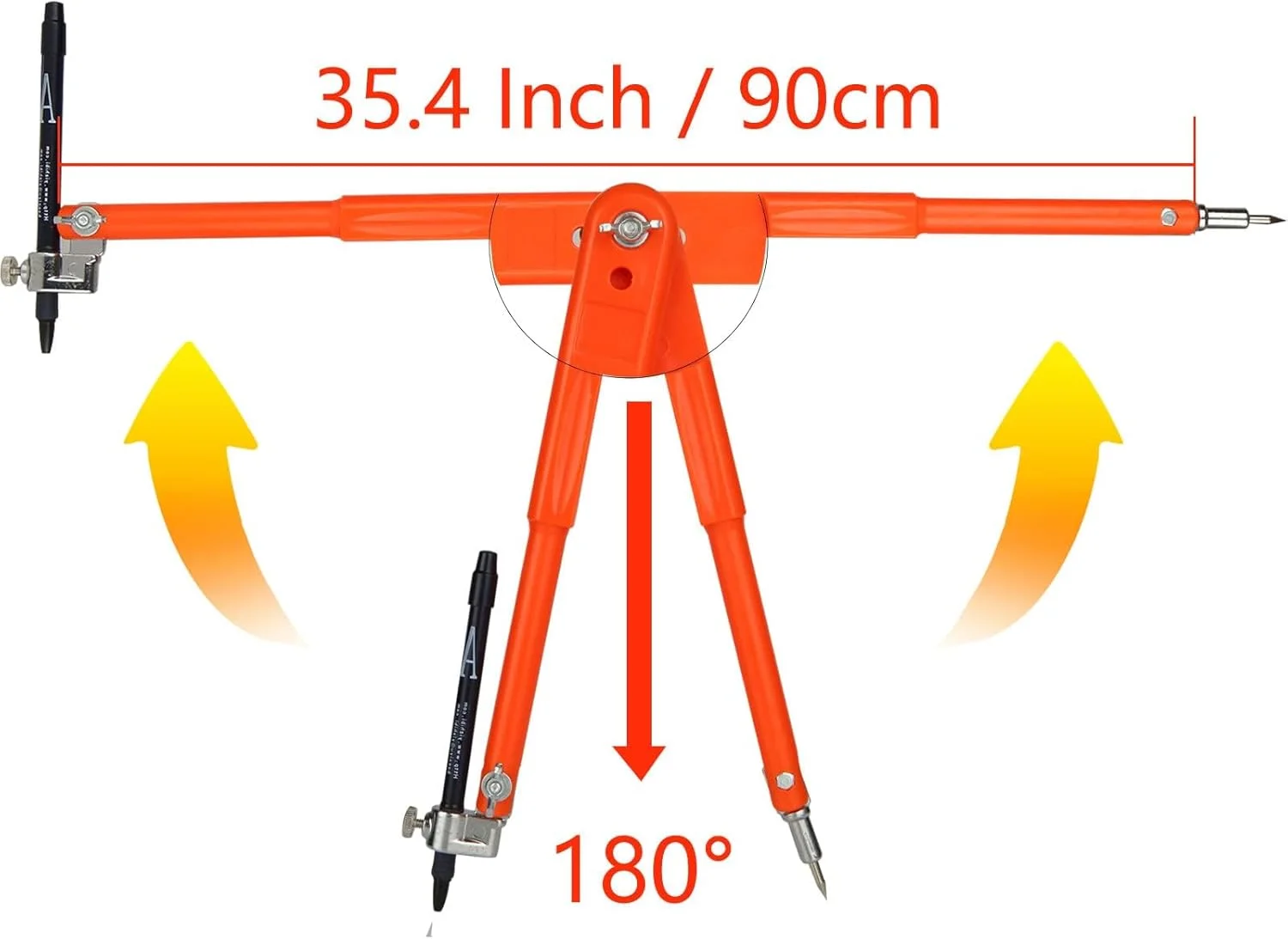 پرگار حرفه ای 30 سانتی متری NALACAL برای نجاری، پرگار بزرگ برای رسم دایره، پرگار نجاری با مداد، پرگار رسم برای هندسه، طراحی هنری و رسم دایره پرگار حرفه ای 30 سانتی متری NALACAL برای نجاری، پرگار بزرگ برای رسم دایره، پرگار نجاری با مداد، پرگار رسم برای هندسه، طراحی هنری و رسم دایره