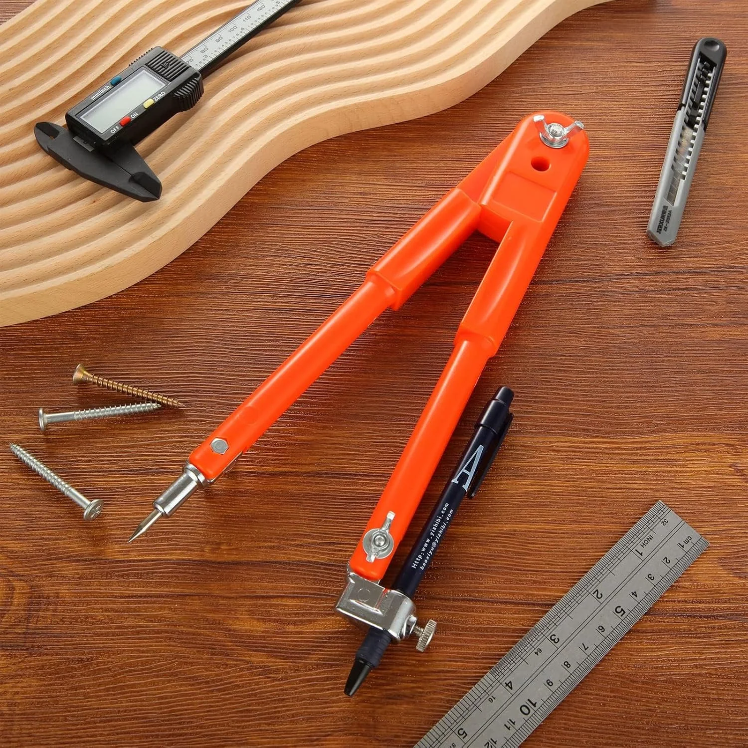 پرگار حرفه ای 30 سانتی متری NALACAL برای نجاری، پرگار بزرگ برای رسم دایره، پرگار نجاری با مداد، پرگار رسم برای هندسه، طراحی هنری و رسم دایره پرگار حرفه ای 30 سانتی متری NALACAL برای نجاری، پرگار بزرگ برای رسم دایره، پرگار نجاری با مداد، پرگار رسم برای هندسه، طراحی هنری و رسم دایره