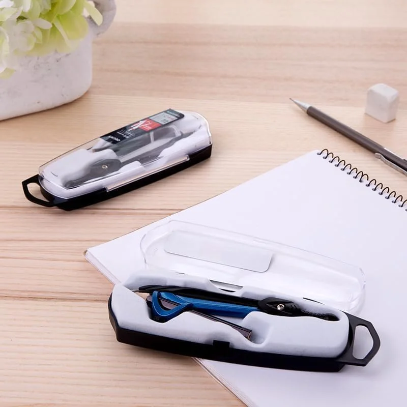 ست پرگار و نقاله NALACAL، مناسب هندسه، پرگار حرفه ای و دقیق نجاری به همراه جای قلم و قابلیت تنظیم