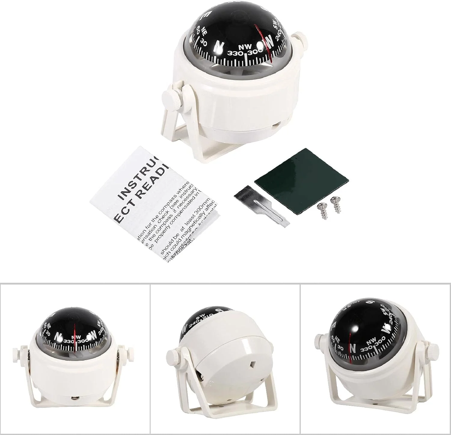 پایه نصب قطب نما، قطب نمای دریانوردی Voyager، پایه قطب نمای الکترونیکی با واکنش سریع برای Voyager مناسب برای خودرو و قایق موتوری (سفید) پایه نصب قطب نما، قطب نمای دریانوردی Voyager، پایه قطب نمای الکترونیکی با واکنش سریع برای Voyager مناسب برای خودرو و قایق موتوری (سفید)