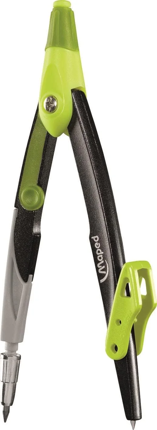 مپد - ست 5 تکه - 1 پرگار فلزی با نوک باز + 1 حلقه یونیورسال + 1 مداد + 1 تراش + 1 جعبه نوک - لوازم جانبی قابل تعویض - کالج - سبز مپد - ست 5 تکه - 1 پرگار فلزی با نوک باز + 1 حلقه یونیورسال + 1 مداد + 1 تراش + 1 جعبه نوک - لوازم جانبی قابل تعویض - کالج - سبز