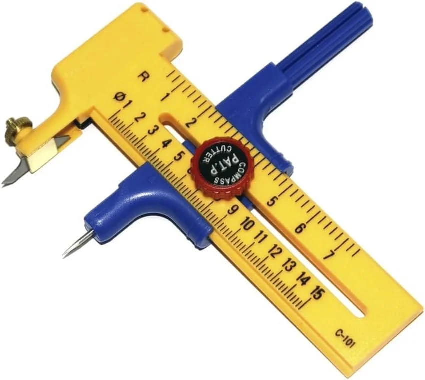 برش دایره ای KOWVOWZ، برش دایره ای دقیق، با تیغه های تعویضی برای برش کاغذ، مقوا، چرم، وینیل