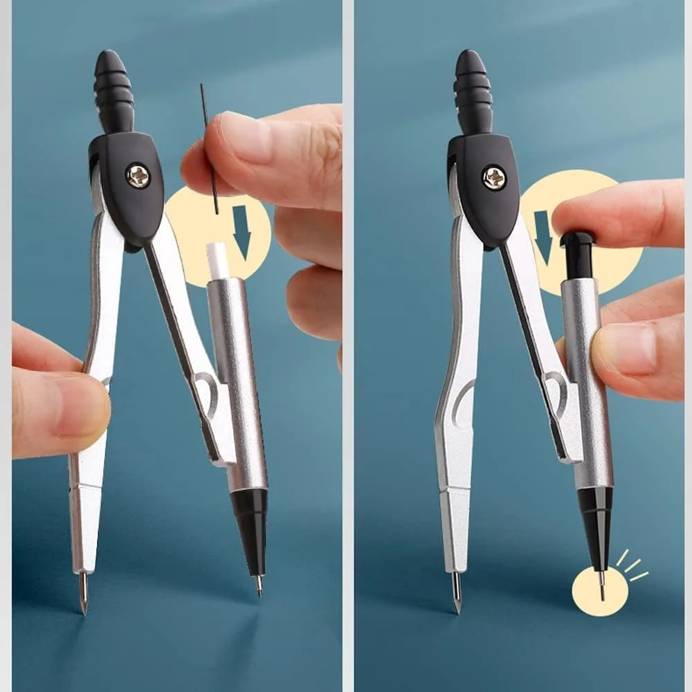 مجموعه هندسه ریاضی، پرگار برای هندسه، کیت هندسه ریاضی - لوازم دانش آموزی شامل پرگار طراحی، نقاله، خط کش، نوک مداد یدکی، مداد، پاک کن برای دانش آموزان و طراحی مهندسی (8 قطعه) مجموعه هندسه ریاضی، پرگار برای هندسه، کیت هندسه ریاضی - لوازم دانش آموزی شامل پرگار طراحی، نقاله، خط کش، نوک مداد یدکی، مداد، پاک کن برای دانش آموزان و طراحی مهندسی (8 قطعه)