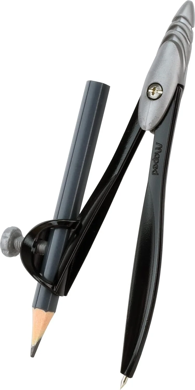 پرگار فلزی دانش آموزی مپد مدل Study به همراه هولدر یونیورسال در جعبه نگهداری قابل استفاده مجدد (119410TA) پرگار فلزی دانش آموزی مپد مدل Study به همراه هولدر یونیورسال در جعبه نگهداری قابل استفاده مجدد (119410TA)