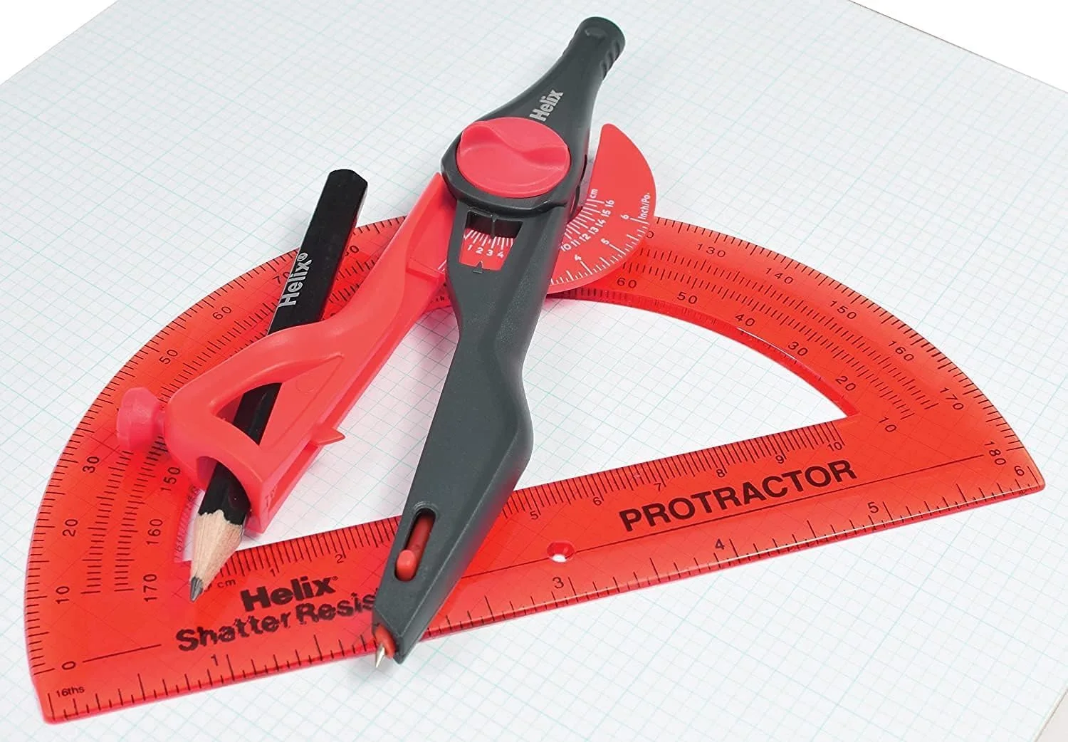 پرگار قفل‌شونده Helix با نوک ایمنی، رنگ‌های متنوع