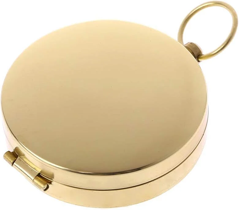 قطب نمای چند منظوره اضطراری تاکتیکی بقا ضد آب مسی خالص - قطب نما لنزدار تجهیزات کمپینگ، شکار و پیاده روی در فضای باز