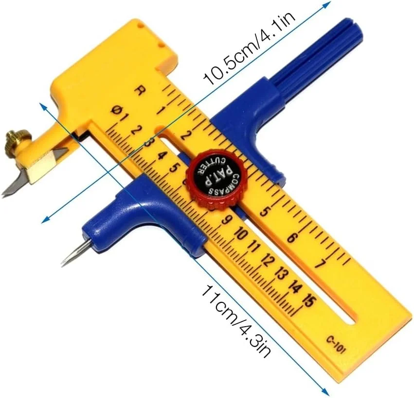 برش دایره ای KOWVOWZ، برش دایره ای دقیق، با تیغه های تعویضی برای برش کاغذ، مقوا، چرم، وینیل برش دایره ای KOWVOWZ، برش دایره ای دقیق، با تیغه های تعویضی برای برش کاغذ، مقوا، چرم، وینیل