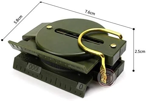 قطب نمای نظامی ضد آب و ضد ضربه با ذره بین برای کمپینگ و پیاده روی در فضای باز قطب نمای نظامی ضد آب و ضد ضربه با ذره بین برای کمپینگ و پیاده روی در فضای باز