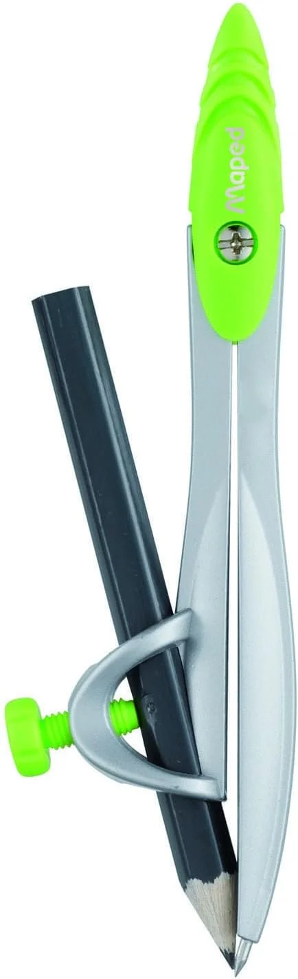 پرگار فلزی دانش آموزی مپد مدل Study به همراه هولدر یونیورسال در جعبه نگهداری قابل استفاده مجدد (119410TA) پرگار فلزی دانش آموزی مپد مدل Study به همراه هولدر یونیورسال در جعبه نگهداری قابل استفاده مجدد (119410TA)