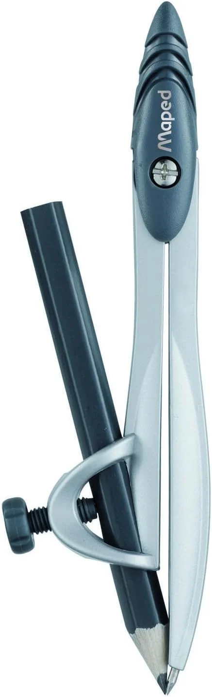 پرگار فلزی دانش آموزی مپد مدل Study به همراه هولدر یونیورسال در جعبه نگهداری قابل استفاده مجدد (119410TA) پرگار فلزی دانش آموزی مپد مدل Study به همراه هولدر یونیورسال در جعبه نگهداری قابل استفاده مجدد (119410TA)