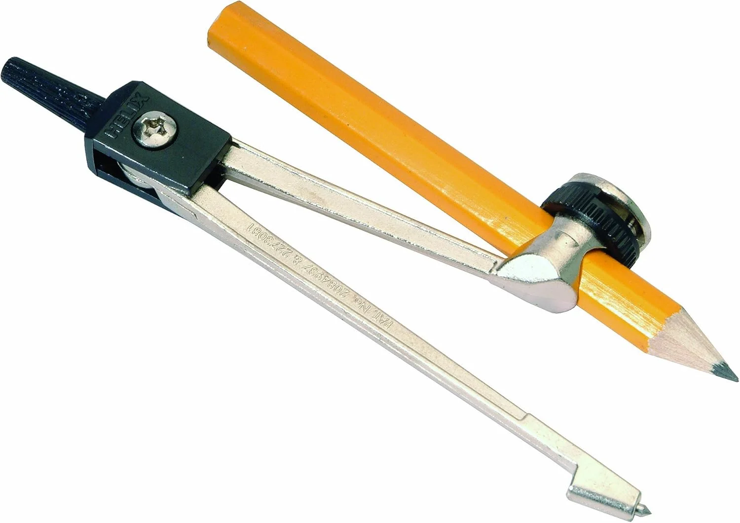 قطب نمای فلزی هلیکس با نوک ایمنی - به همراه مداد - ایده آل برای مدرسه