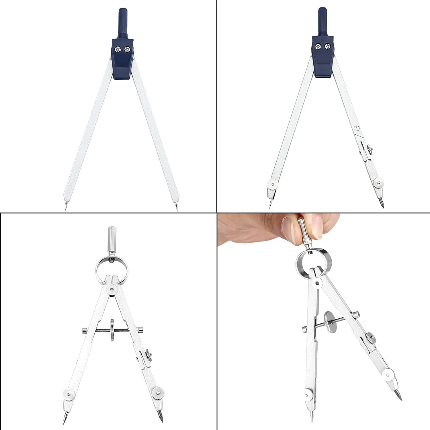 ست 13 تکه کیت هندسه ریاضی KASTWAVE، ست ابزار دقیق هندسه فلزی قطب نما، خط کش ابزار طراحی دایره نقاله برای معماران مهندسان دانش آموزان، برای پیش نویس و نقاشی ست 13 تکه کیت هندسه ریاضی KASTWAVE، ست ابزار دقیق هندسه فلزی قطب نما، خط کش ابزار طراحی دایره نقاله برای معماران مهندسان دانش آموزان، برای پیش نویس و نقاشی