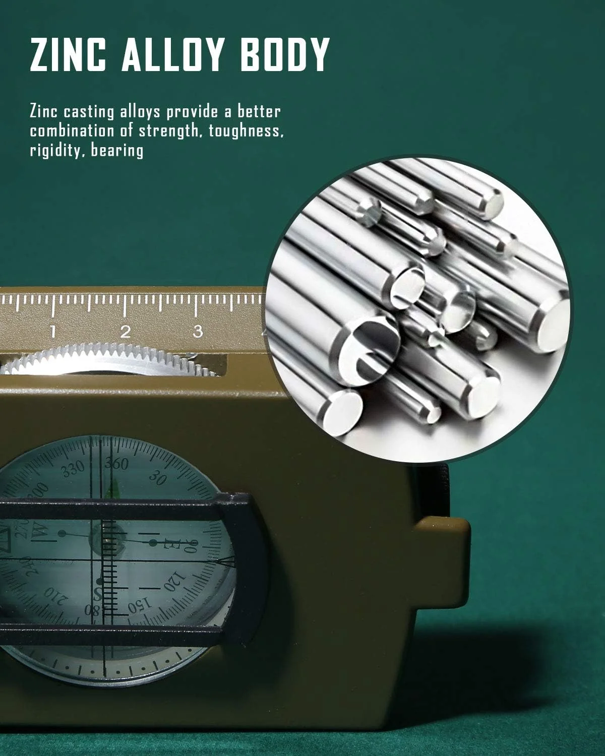 قطب نمای تاکتیکی نظامی چند منظوره Eyeskey | مقاوم در برابر ضربه و ضد آب | قطب نماهای فلزی دیدبانی برای پیاده روی، کمپینگ، رانندگی، قایق سواری، پیشاهنگی قطب نمای تاکتیکی نظامی چند منظوره Eyeskey | مقاوم در برابر ضربه و ضد آب | قطب نماهای فلزی دیدبانی برای پیاده روی، کمپینگ، رانندگی، قایق سواری، پیشاهنگی