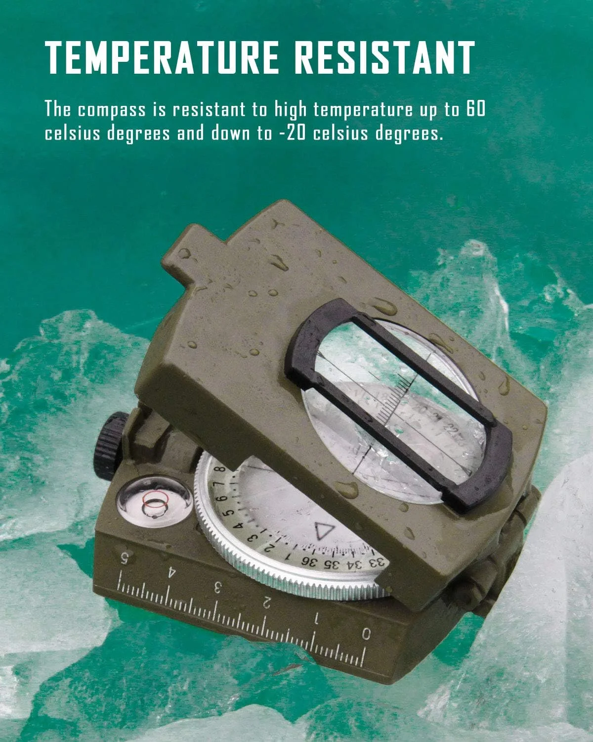 قطب نمای تاکتیکی نظامی چند منظوره Eyeskey | مقاوم در برابر ضربه و ضد آب | قطب نماهای فلزی دیدبانی برای پیاده روی، کمپینگ، رانندگی، قایق سواری، پیشاهنگی قطب نمای تاکتیکی نظامی چند منظوره Eyeskey | مقاوم در برابر ضربه و ضد آب | قطب نماهای فلزی دیدبانی برای پیاده روی، کمپینگ، رانندگی، قایق سواری، پیشاهنگی