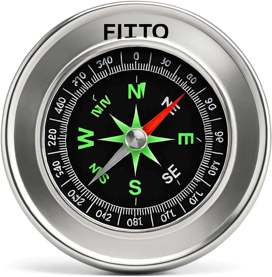 قطب نما فیتو 75 میلی متری با بدنه استیل ضد زنگ برای مسیریابی در فضای باز قطب نما فیتو 75 میلی متری با بدنه استیل ضد زنگ برای مسیریابی در فضای باز