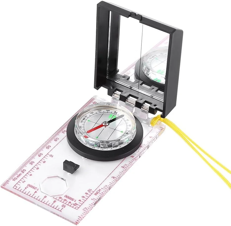 قطب نمای چند منظوره Excefore با خط کش نقشه برداری و کیت اضطراری آینه، قطب نمای نظامی، قطب نمای ضد آب پیشاهنگی برای کمپینگ، پیاده روی، شکار در فضای باز، قطب نمای دید نظامی قطب نمای چند منظوره Excefore با خط کش نقشه برداری و کیت اضطراری آینه، قطب نمای نظامی، قطب نمای ضد آب پیشاهنگی برای کمپینگ، پیاده روی، شکار در فضای باز، قطب نمای دید نظامی