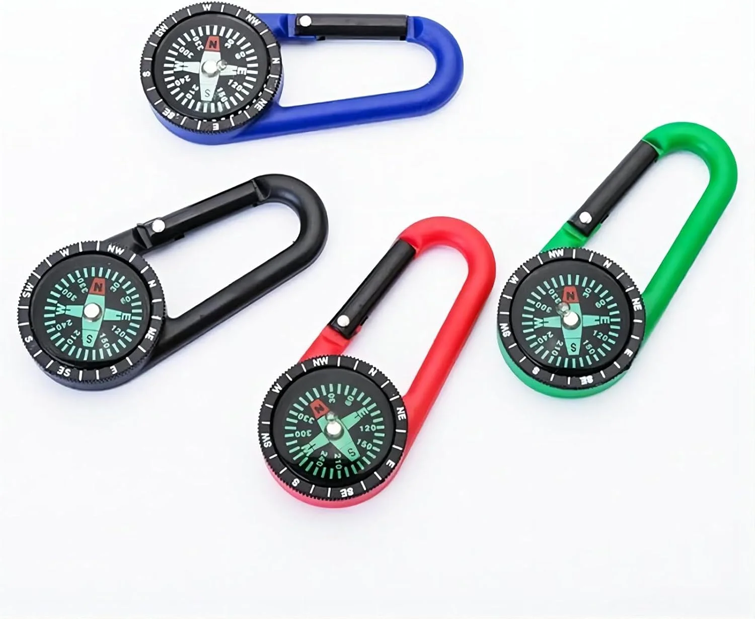 جاکلیدی قطب نما Dewould، قطب نمای مینیاتوری برای کودکان و بزرگسالان، مناسب برای کمپینگ، پیاده روی، ماهیگیری، فعالیت های فضای باز