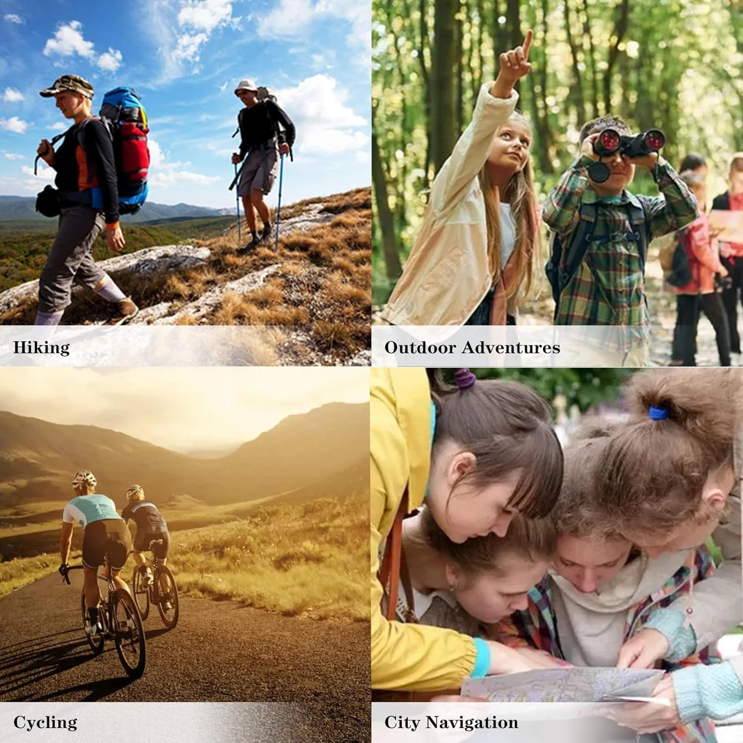 قطب نمای نقشه برداری Excefore، قطب نمای پیشرفته پیشاهنگی برای کمپینگ و مسیریابی، قطب نمای بقای ضد آب و سبک وزن، مناسب برای پیاده روی، کمپینگ، نقشه برداری و شکار