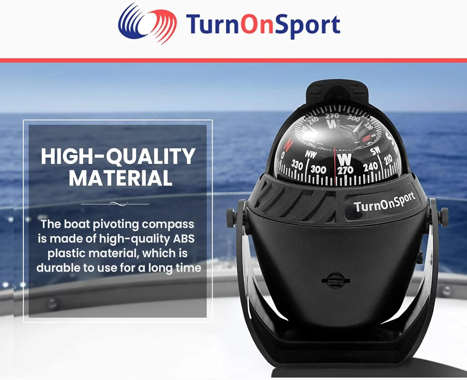 قطب نما قایق، نصب داشبورد - قطب نما قایقرانی مکنده داشبورد - قطب نما ناوبری دریایی، نصب سطحی قایق - قطب نما داشبورد روشن شونده کشتی - قطب نما دریایی الکترونیکی