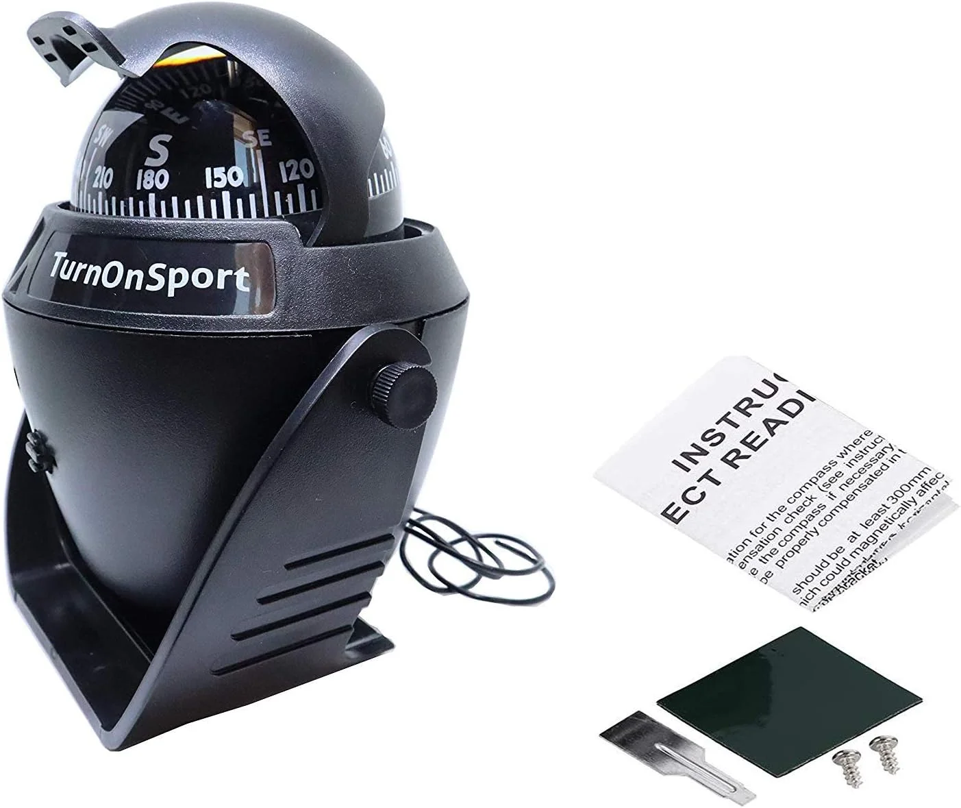 قطب نما قایق، نصب داشبورد - قطب نما قایقرانی مکنده داشبورد - قطب نما ناوبری دریایی، نصب سطحی قایق - قطب نما داشبورد روشن شونده کشتی - قطب نما دریایی الکترونیکی