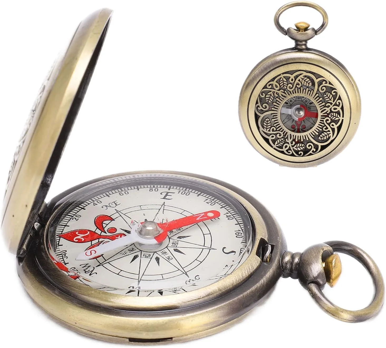 قطب نما کوهنوردی مینی رترو، قطب نما طرح صدف توخالی، ابزار بقای برنجی ضد آب و ضد ضربه برای ناوبری در فضای باز، برای کمپینگ، پیاده روی، کوله گردی، هدیه برای مردان یا پسران قطب نما کوهنوردی مینی رترو، قطب نما طرح صدف توخالی، ابزار بقای برنجی ضد آب و ضد ضربه برای ناوبری در فضای باز، برای کمپینگ، پیاده روی، کوله گردی، هدیه برای مردان یا پسران