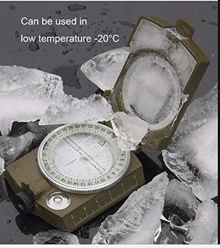 قطب نمای فلزی ضد آب نظامی با دقت بالا CASON (DEVICE OF C) برای جهت یابی، 8 × 6.5 × 3 سانتی متر (سبز) قطب نمای فلزی ضد آب نظامی با دقت بالا CASON (DEVICE OF C) برای جهت یابی، 8 × 6.5 × 3 سانتی متر (سبز)