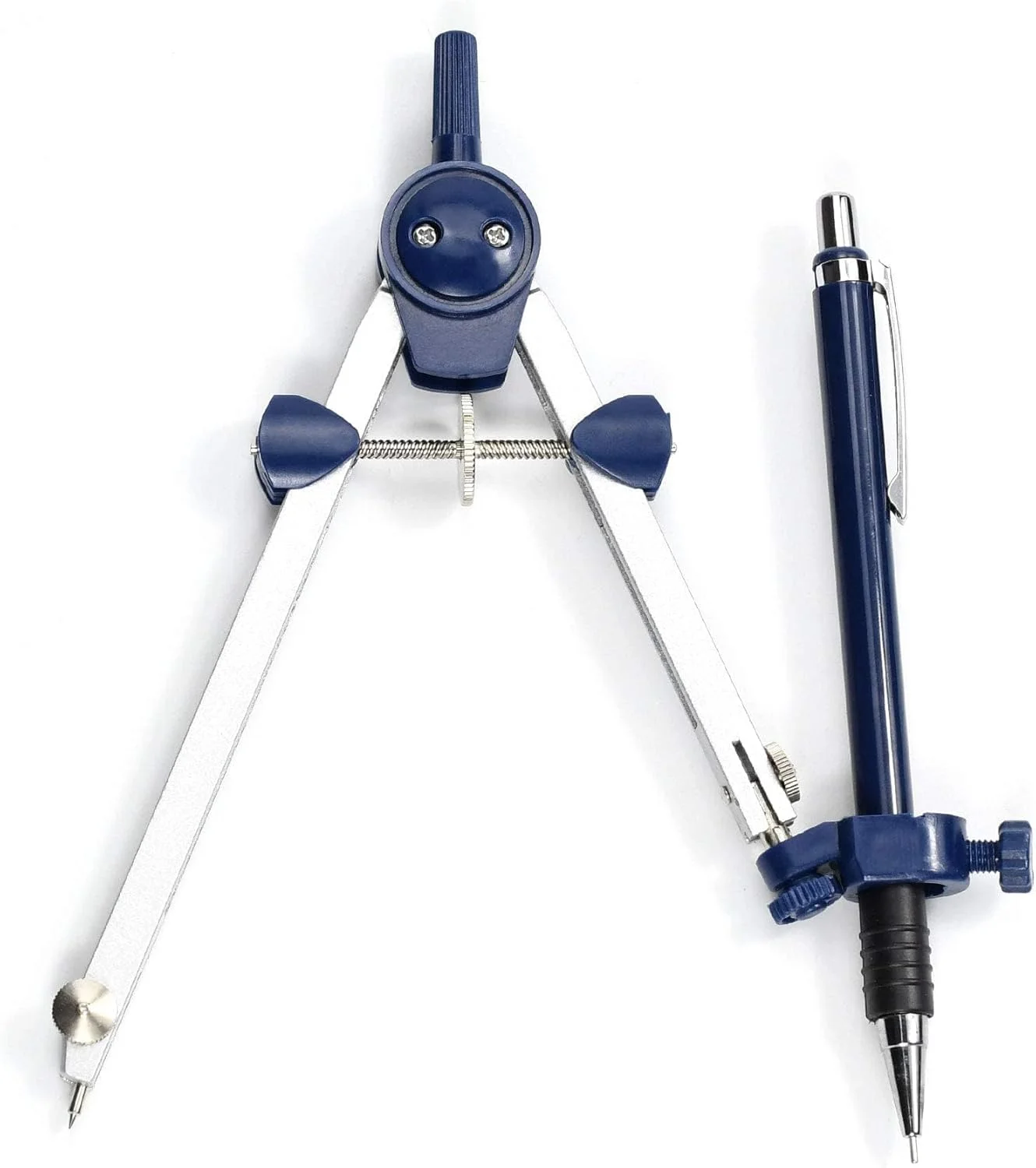 ست پرگار هندسه بوکلا، 9 قطعه، ابزار دقیق فلزی برای رسم دایره، مناسب دانش‌آموزان، ابزار رسم دایره و کیت‌های طراحی معماری برای مهندسان به همراه جعبه نگهداری نشکن