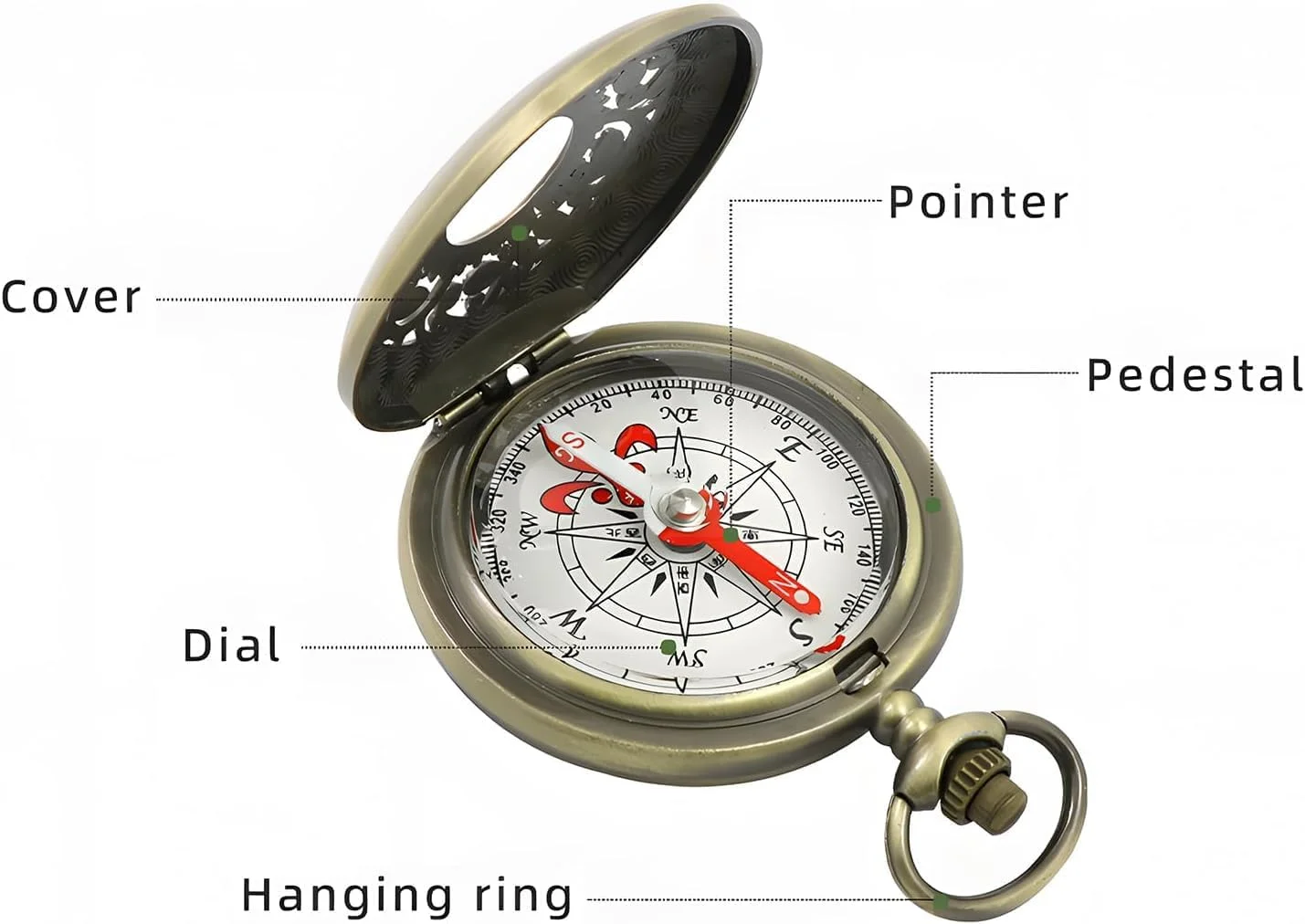 قطب نما کوهنوردی مینی رترو، قطب نما طرح صدف توخالی، ابزار بقای برنجی ضد آب و ضد ضربه برای ناوبری در فضای باز، برای کمپینگ، پیاده روی، کوله گردی، هدیه برای مردان یا پسران قطب نما کوهنوردی مینی رترو، قطب نما طرح صدف توخالی، ابزار بقای برنجی ضد آب و ضد ضربه برای ناوبری در فضای باز، برای کمپینگ، پیاده روی، کوله گردی، هدیه برای مردان یا پسران