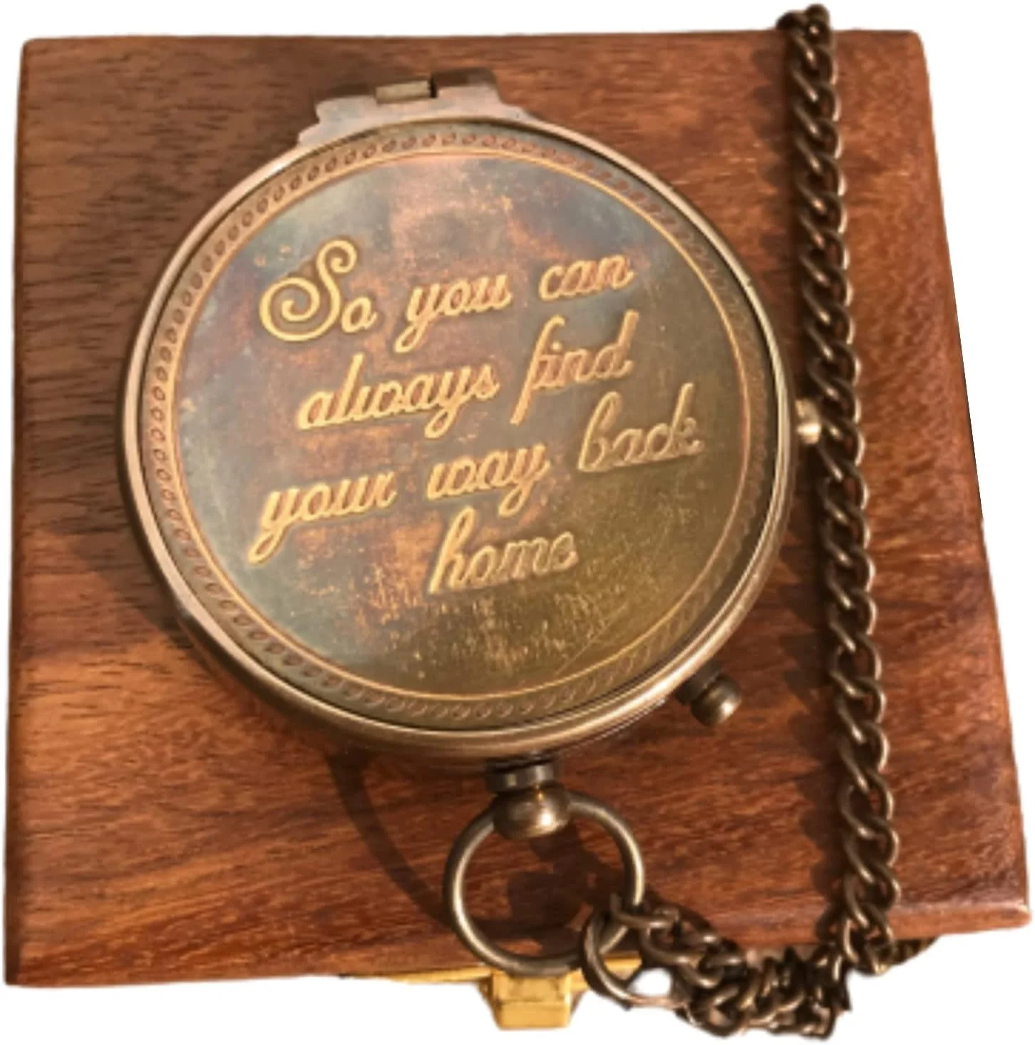 قطب نمای جیبی برنجی عتیقه دریایی حکاکی شده با عبارت «تا همیشه راه بازگشت به خانه را پیدا کنید» به همراه جعبه چرمی، بهترین هدیه روز ولنتاین، هدیه غسل تعمید برای او قطب نمای جیبی برنجی عتیقه دریایی حکاکی شده با عبارت «تا همیشه راه بازگشت به خانه را پیدا کنید» به همراه جعبه چرمی، بهترین هدیه روز ولنتاین، هدیه غسل تعمید برای او