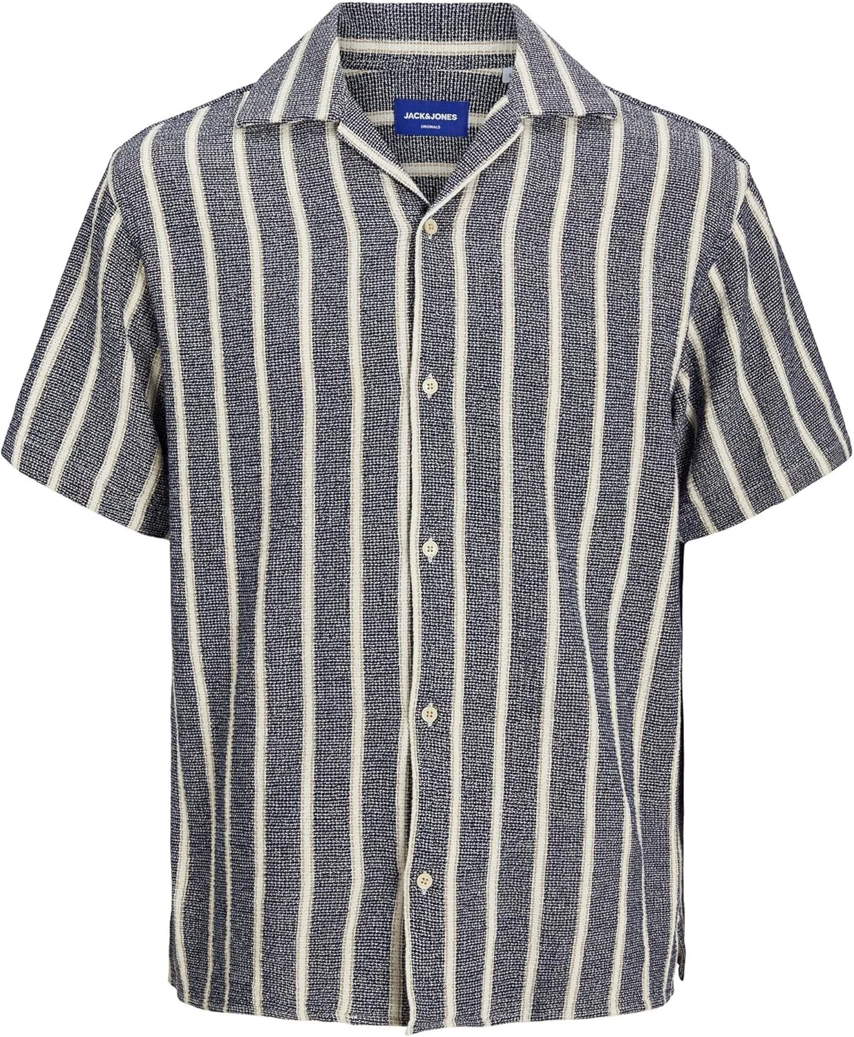 پیراهن مردانه جک اند جونز مدل Jorcoba Stripe Resort Shirt Ss Sn Pls Jorcoba Stripe Resort Shirt Ss Sn Pls (تک عددی)