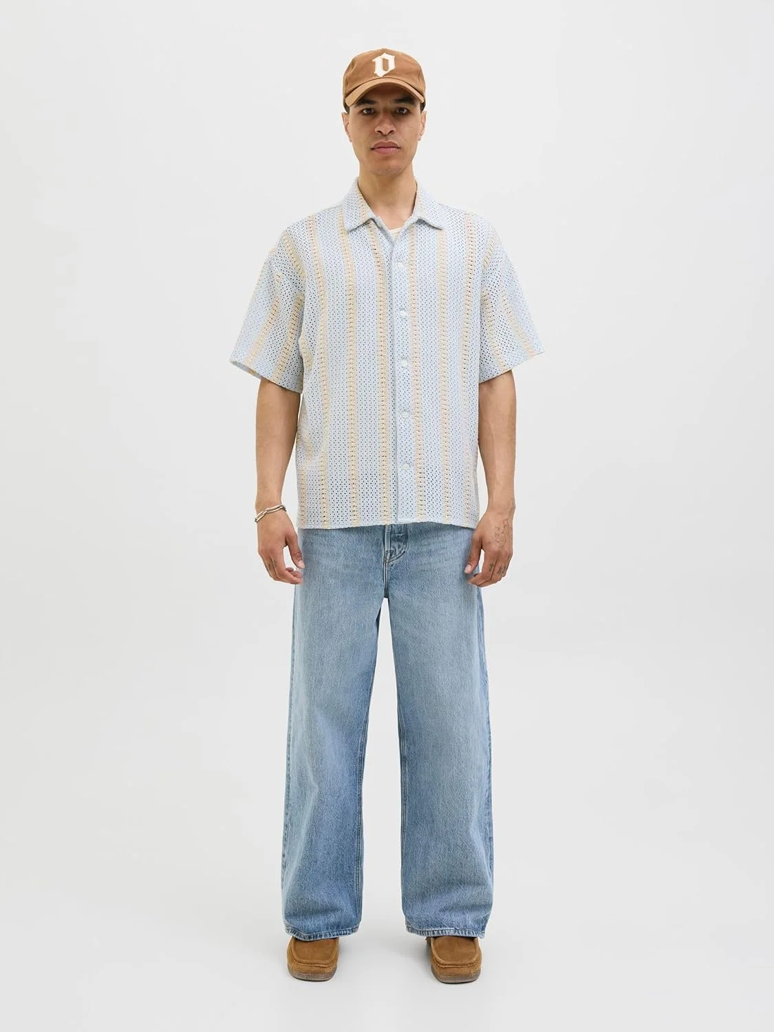 پیراهن مردانه کریشه جک اند جونز مدل Jorbellagio Crochet Shirt Ss (تک عددی) پیراهن مردانه کریشه جک اند جونز مدل Jorbellagio Crochet Shirt Ss (تک عددی)