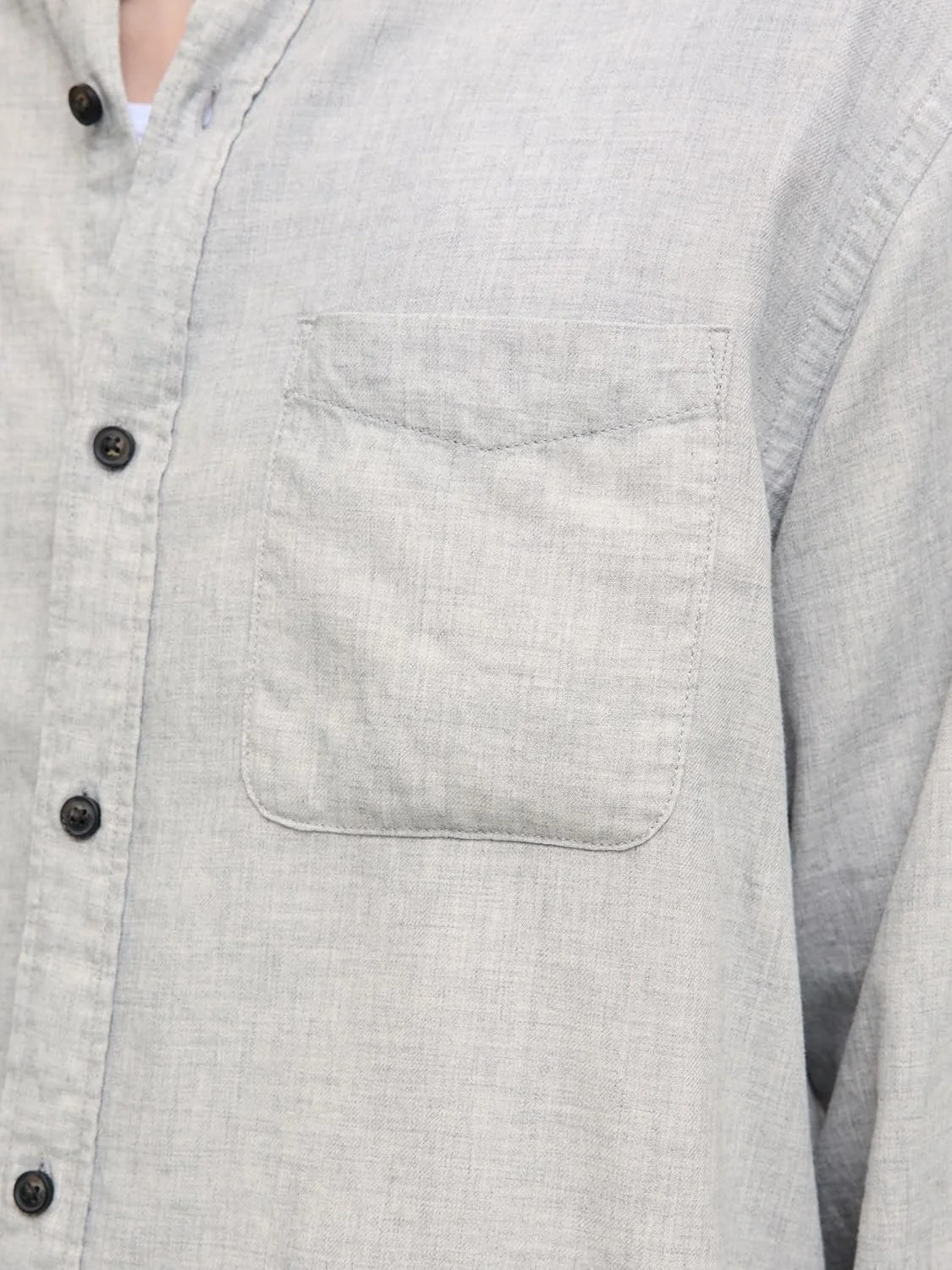 پیراهن مردانه ملانژ آستین بلند JACK & JONES مدل Jjeband (تک عددی) پیراهن مردانه ملانژ آستین بلند JACK & JONES مدل Jjeband (تک عددی)