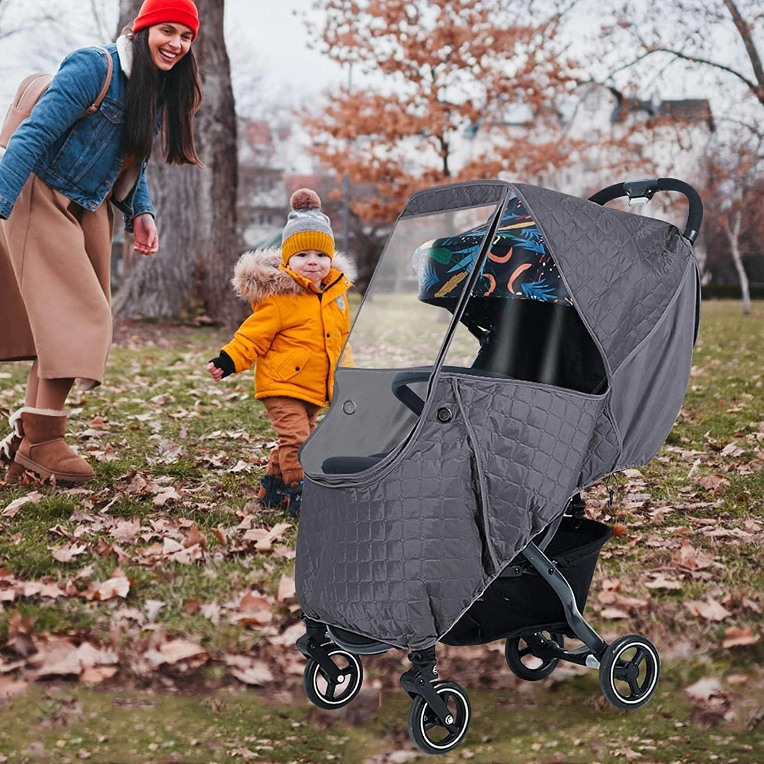 XGOPTS Baby Stroller Cold Weather Shield Winter Universal Windproof Stroller Rain Cover Protection Travel Strollers Cover Raincoat Pushchairs Accessories Baby Travel Weather Shield for Outdoor XGOPTS Baby Stroller Cold Weather Shield Winter Universal Windproof Stroller Rain Cover Protection Travel Strollers Cover Raincoat Pushchairs Accessories Baby Travel Weather Shield for Outdoor