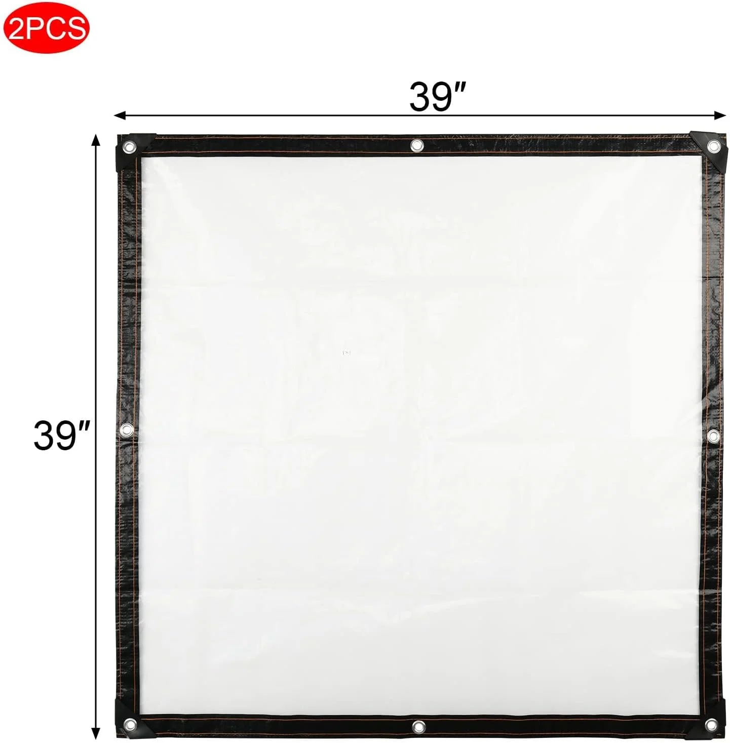 برزنت شفاف، 2 عدد 100x100 سانتی متر، روکش برزنت سنگین، برزنت ضد آب، برزنت پی وی سی با حلقه، چند منظوره برای باغبانی، کمپینگ، مسافرت، پوشش پلاستیکی گلخانه ای شفاف مقاوم در برابر اشعه ماوراء بنفش برای پاسیو باغ برزنت شفاف، 2 عدد 100x100 سانتی متر، روکش برزنت سنگین، برزنت ضد آب، برزنت پی وی سی با حلقه، چند منظوره برای باغبانی، کمپینگ، مسافرت، پوشش پلاستیکی گلخانه ای شفاف مقاوم در برابر اشعه ماوراء بنفش برای پاسیو باغ