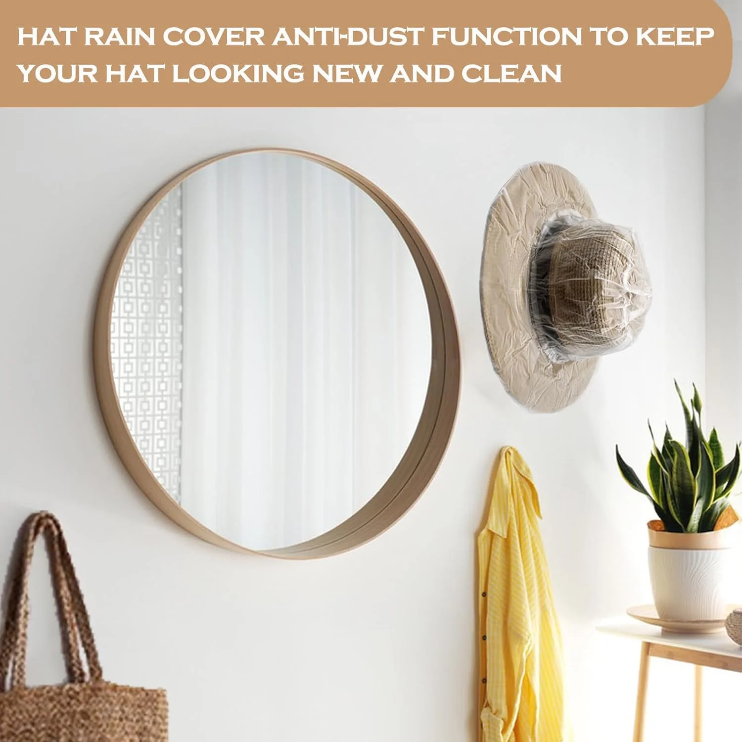 روکش باران کلاه کابویی VEEBELL، مناسب برای بزرگسالان، (بسته 4 عددی) روکش باران کلاه کابویی VEEBELL، مناسب برای بزرگسالان، (بسته 4 عددی)