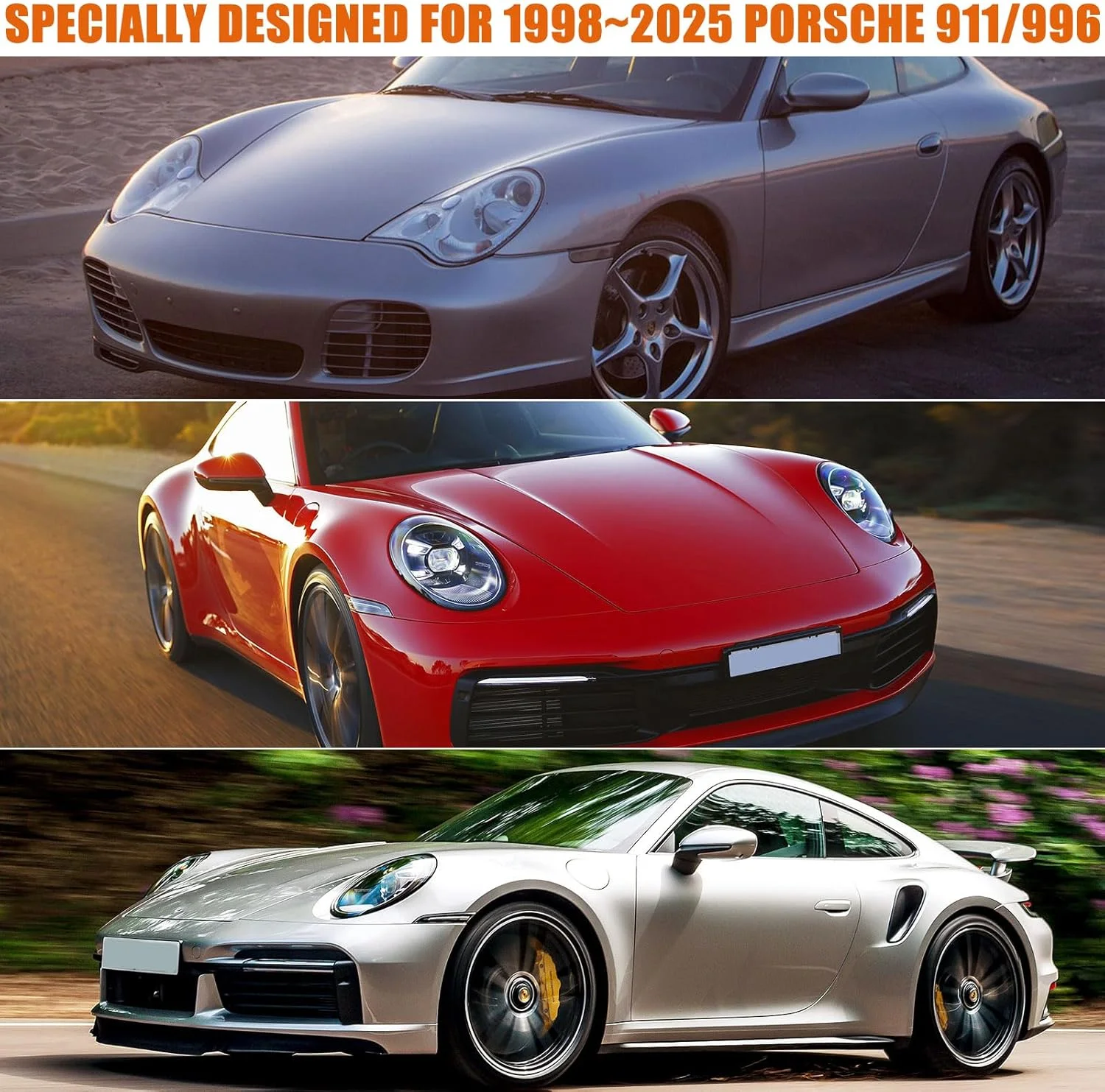 روکش ضد آب خودرو مناسب برای پورشه 911 (سری 991/992/996/997) Carrera 4S/Turbo/Carrera مدل 1998-2025، روکش کامل 6 لایه برای تمام فصول با درب زیپی برای محافظت در برابر برف، باران، گرد و غبار و تگرگ روکش ضد آب خودرو مناسب برای پورشه 911 (سری 991/992/996/997) Carrera 4S/Turbo/Carrera مدل 1998-2025، روکش کامل 6 لایه برای تمام فصول با درب زیپی برای محافظت در برابر برف، باران، گرد و غبار و تگرگ