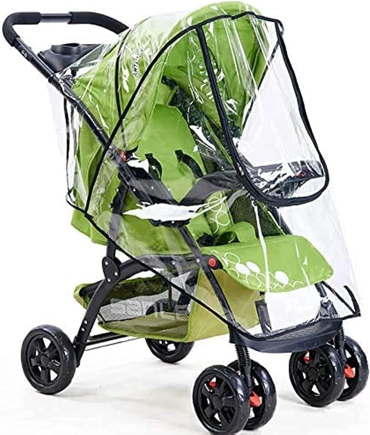 روکش باران جهانی کالسکه Nyganmelloz، محافظ آب و هوا برای ضد باد و ضد آب، محافظ آب و هوای کالسکه جهانی با روکش باران (شفاف)