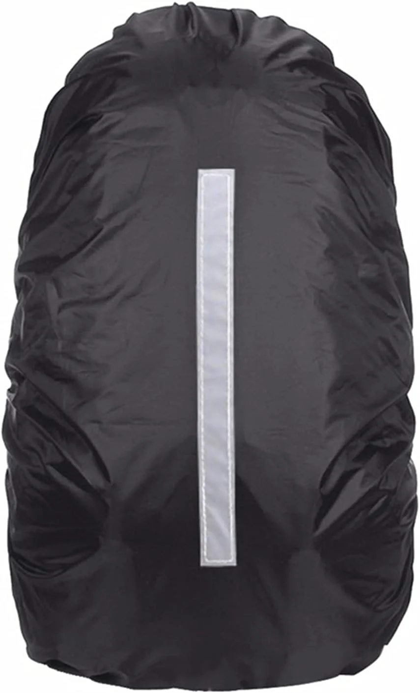 روکش باران کوله پشتی پپیسکی، ضد گرد و غبار، ضد آب، نایلونی، بازتابنده، مناسب کیف مسافرتی پیاده روی برای کوله پشتی 25-45 لیتری