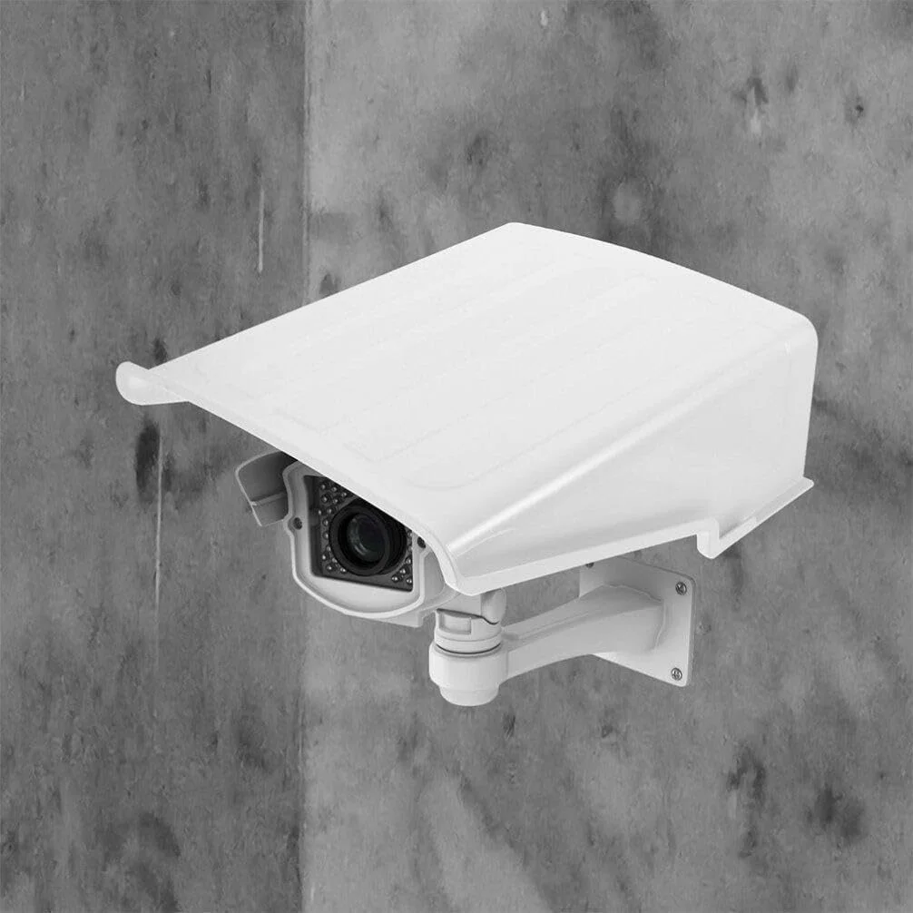 OSALADI سایه بان دوربین محافظ در برابر آفتاب و باران، پوشش محافظ سقف ضد آب و ضد تابش نور، سایه بان دوربین مداربسته برای امنیت فضای باز، 2 ست