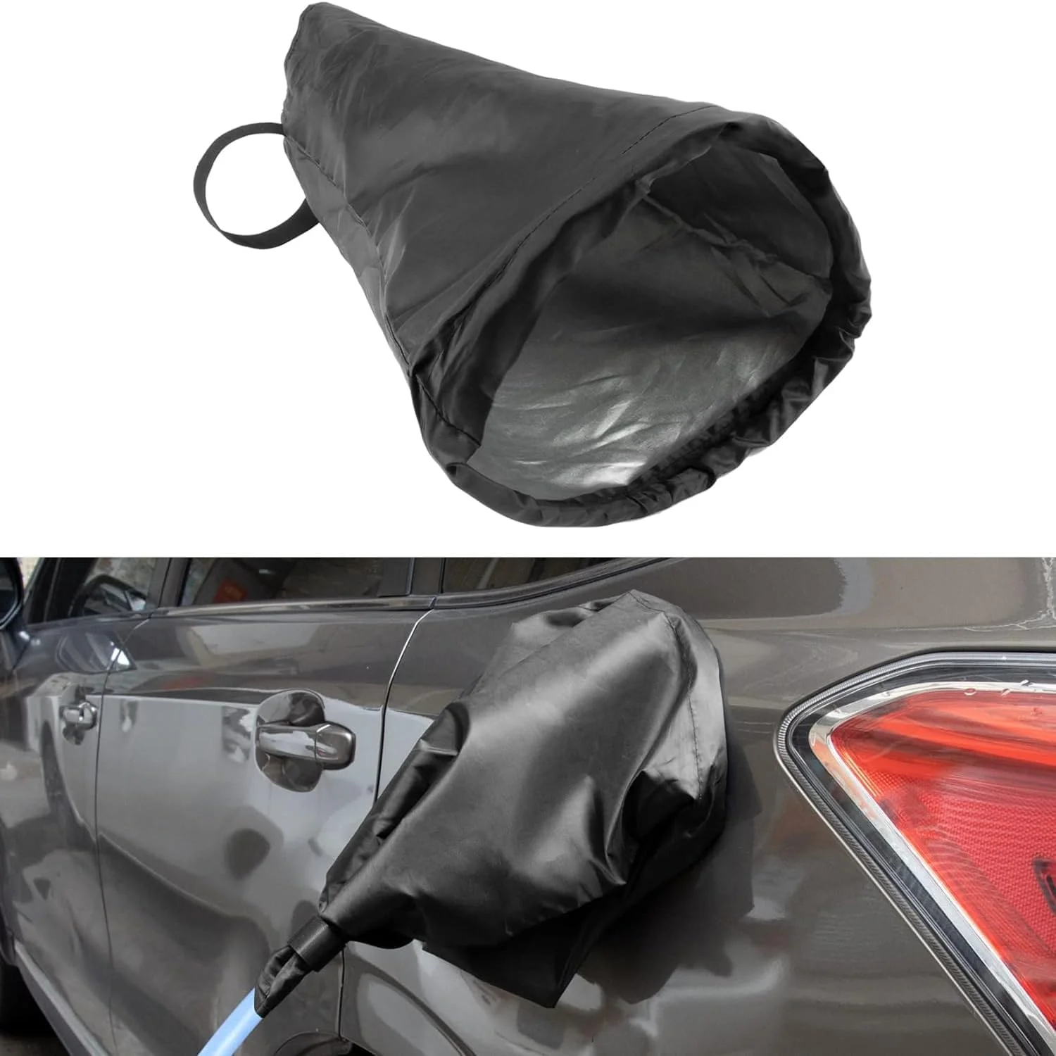 روکش شارژر خودرو برقی، محافظت در برابر باران، آفتاب و اشعه ماوراء بنفش در فضای باز، روکش ضد آب پورت شارژ خودرو برقی در فضای باز، چسبندگی مغناطیسی دو طرفه برای تسلا مدل Y/3، سازگار با اکثر خودروهای برقی