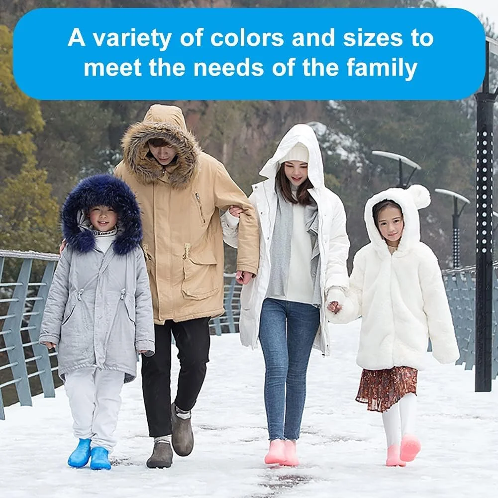 کاور سیلیکونی ضد آب کفش، کاور کفش بارانی قابل استفاده مجدد، کاور کفش بارانی تاشو ضد لغزش برای روزهای بارانی مردانه و زنانه